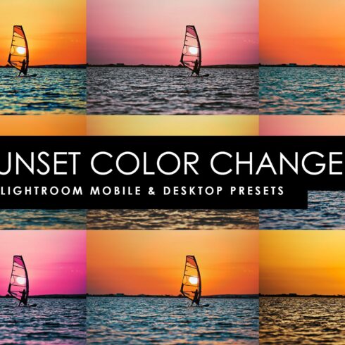 50 Sunset Changer Lightroom Presetscover image.