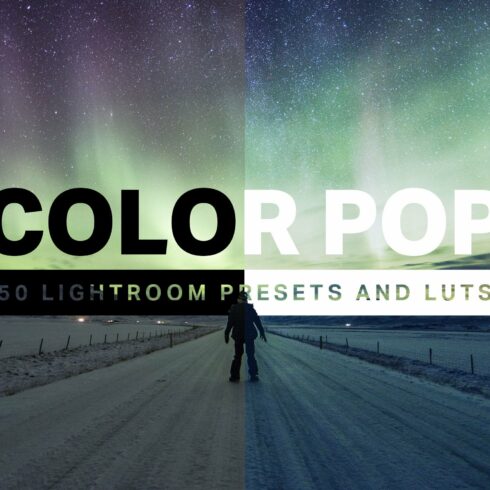 50 Color Pop Lightroom Presets LUTscover image.