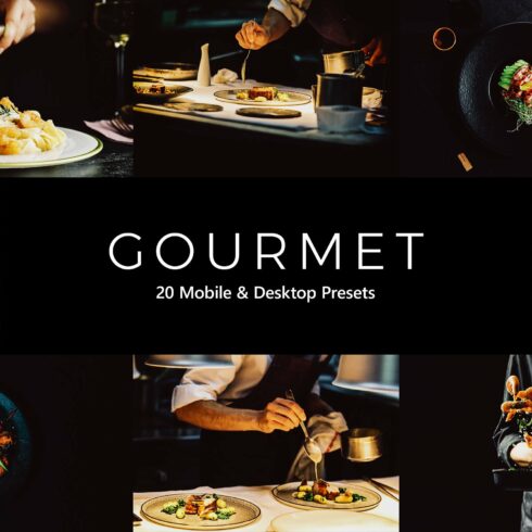 20 Gourmet Lightroom Presets & LUTscover image.