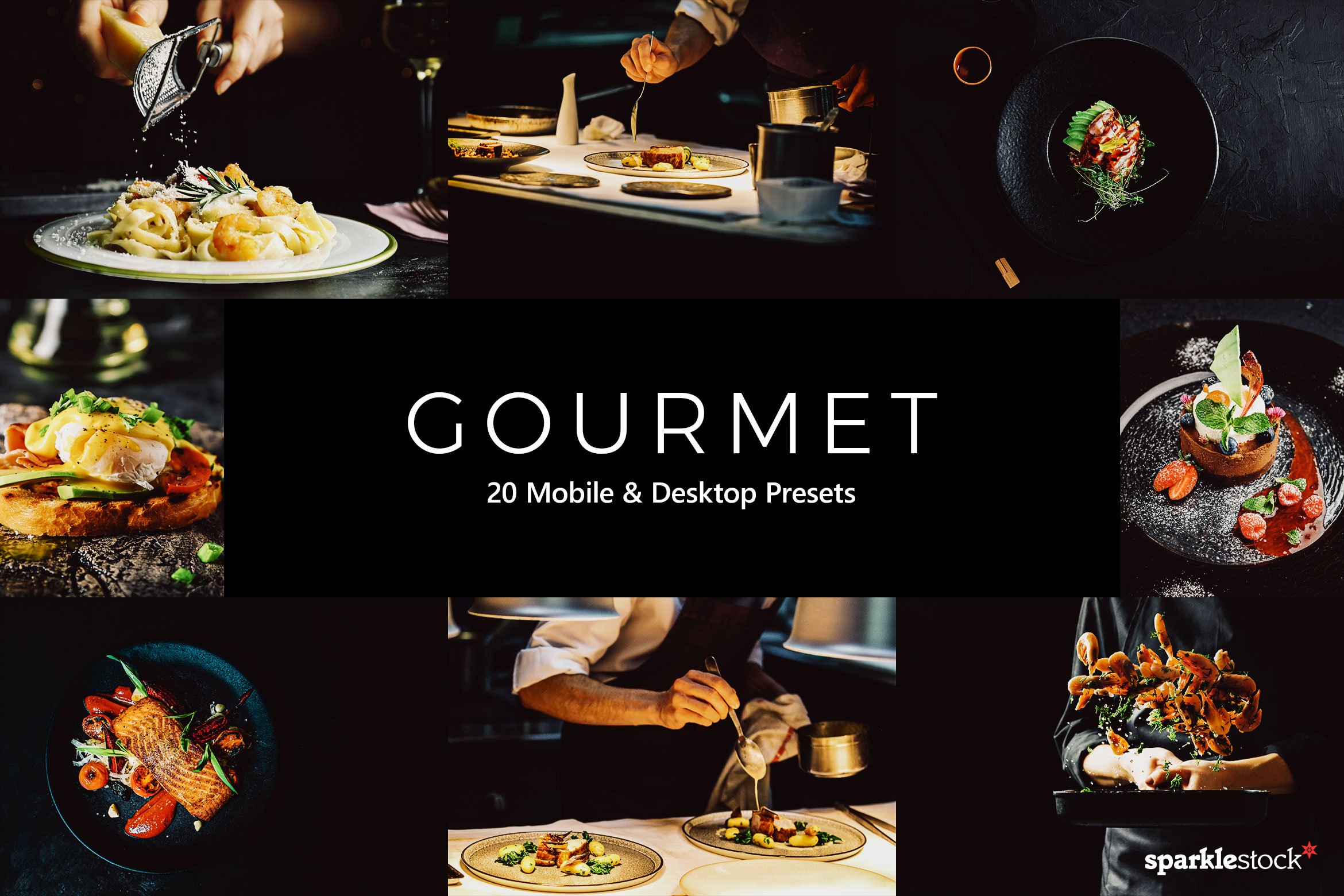 20 Gourmet Lightroom Presets & LUTscover image.