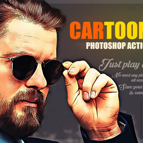 Cartoonic Photoshop Actioncover image.