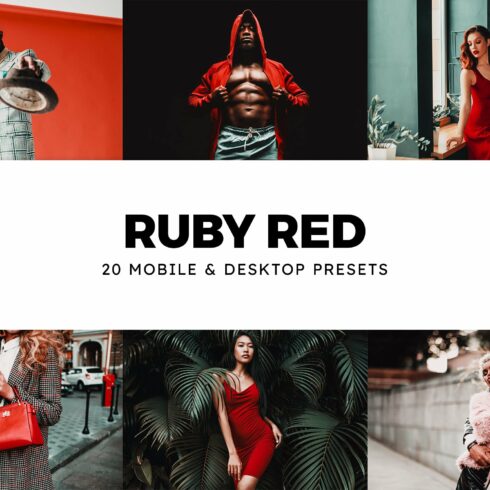 20 Ruby Red Lightroom Presets & LUTscover image.