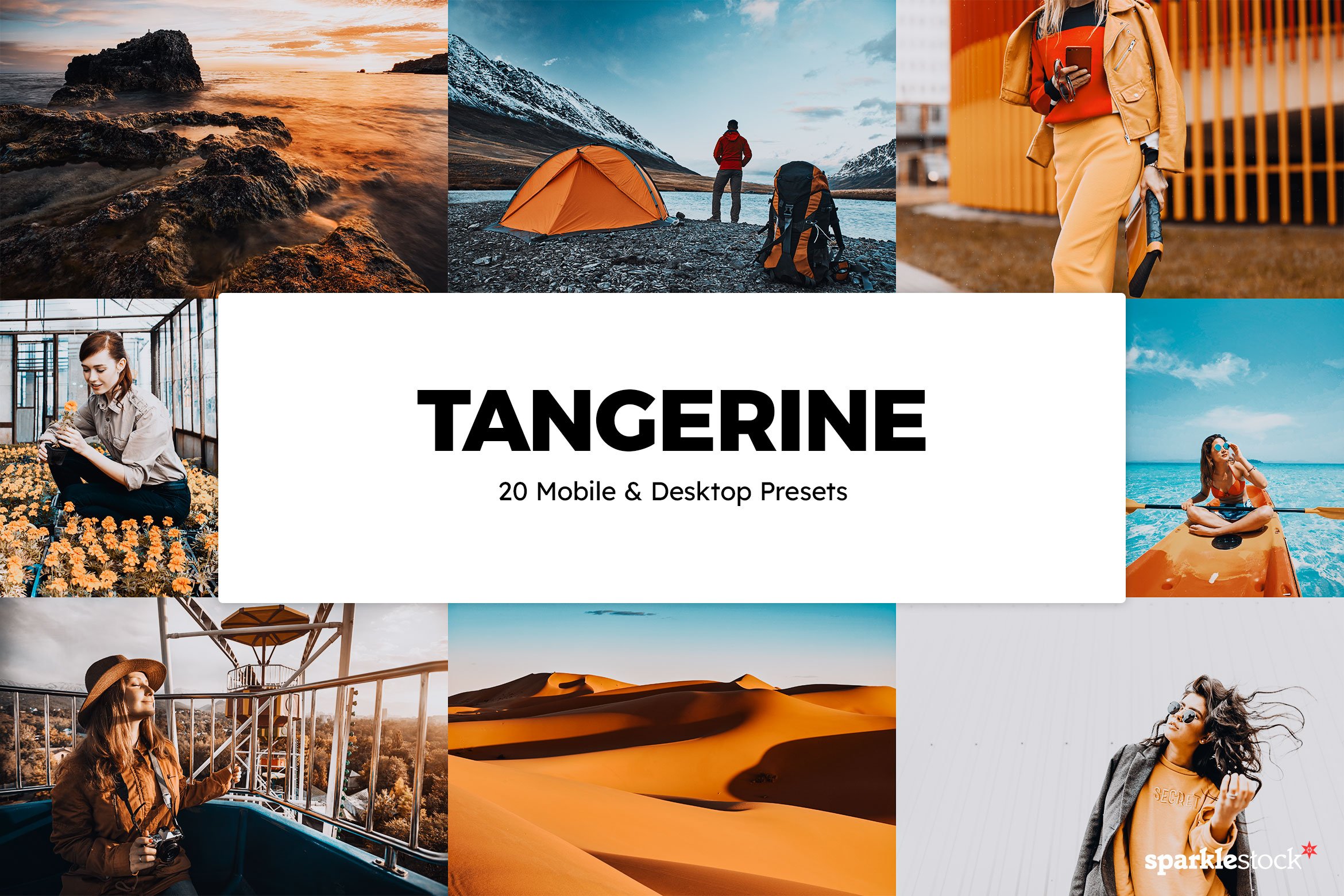 20 Tangerine Lightroom Presets & LUTcover image.