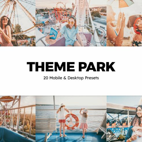 20 Theme Park Lightroom Presets LUTscover image.