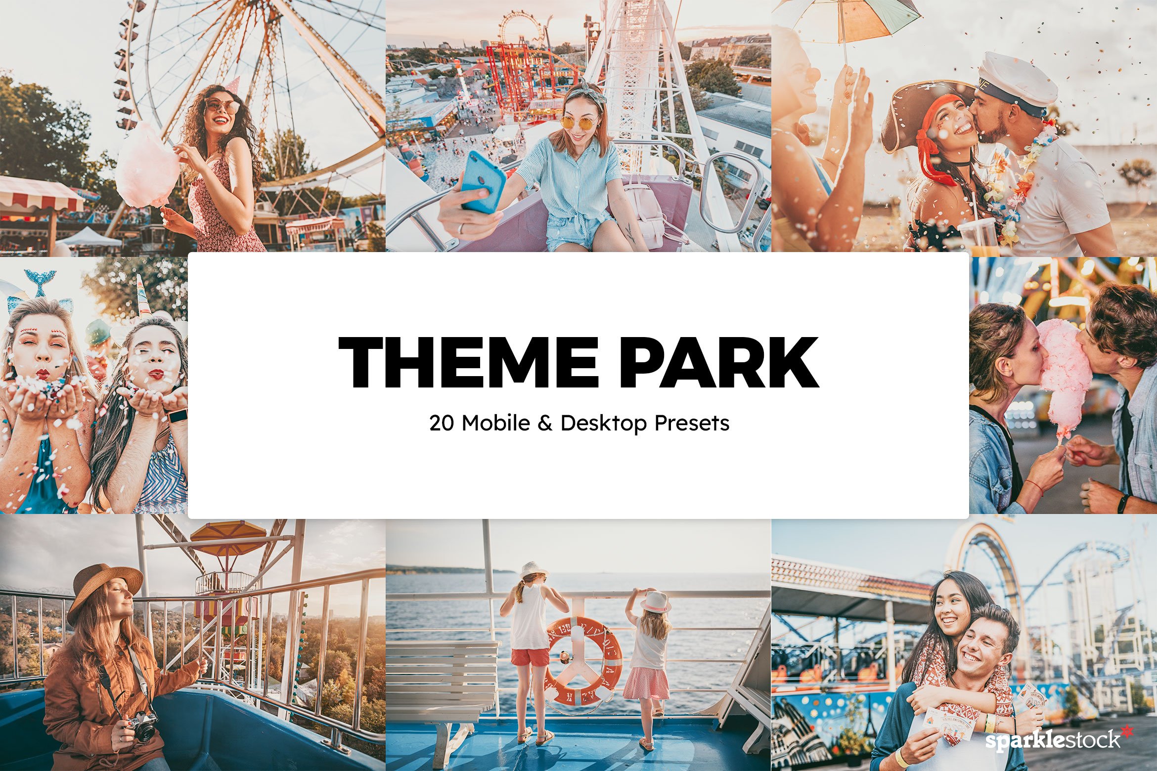 20 Theme Park Lightroom Presets LUTscover image.