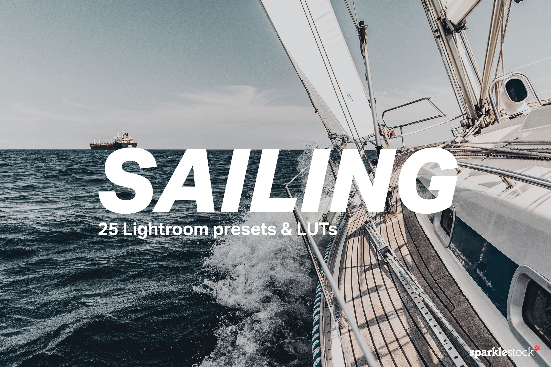 25 Sailing Lightroom Presets LUTscover image.
