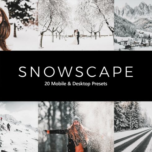 20 Snowscape Lightroom Presets & LUTcover image.