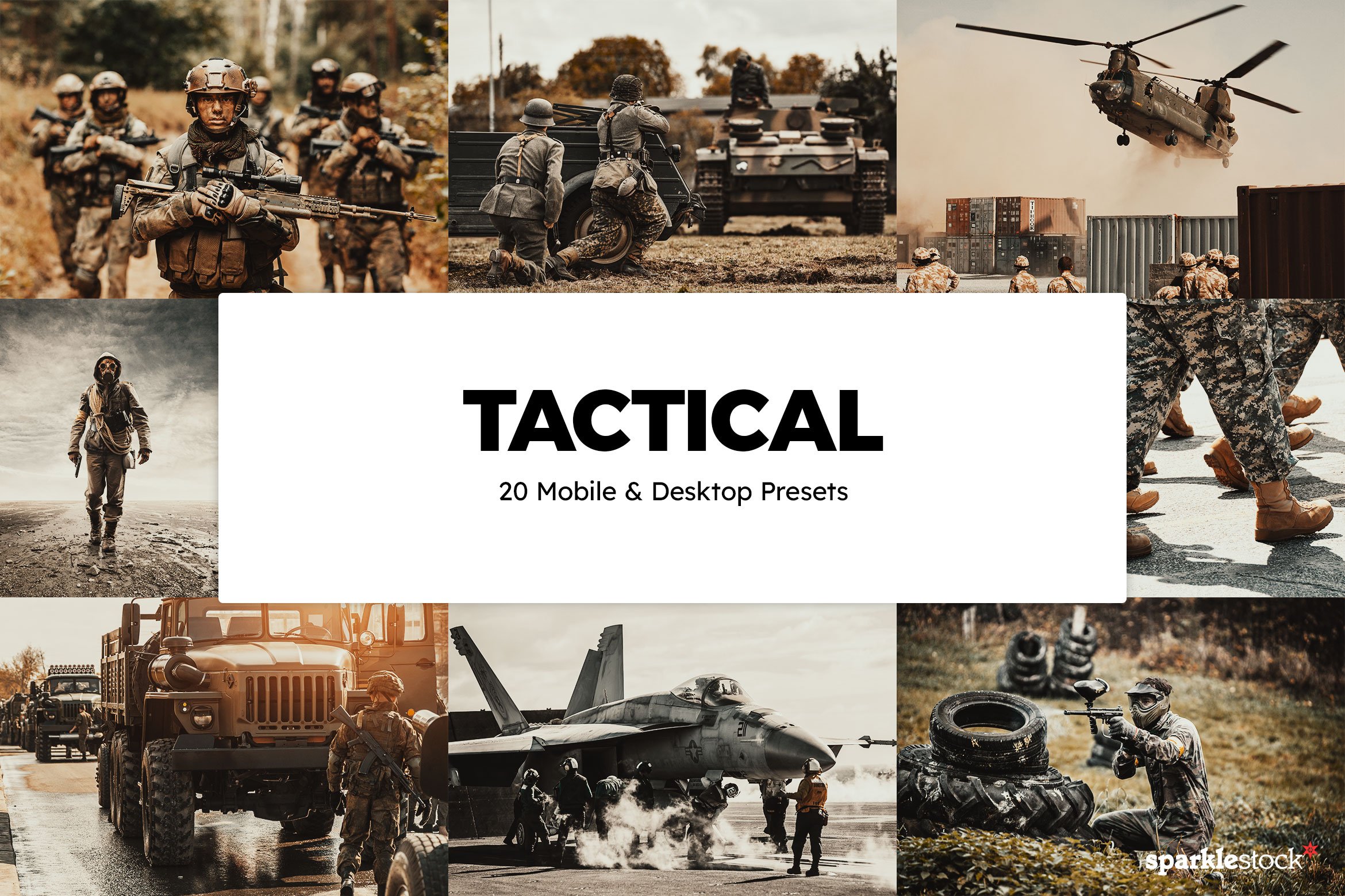 20 Tactical Lightroom Presets & LUTscover image.