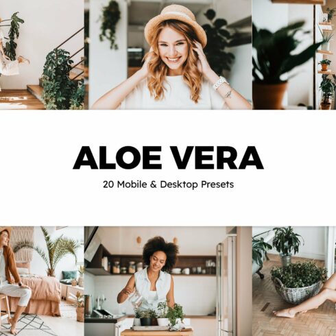 20 Aloe Vera Lightroom Presets & LUTcover image.