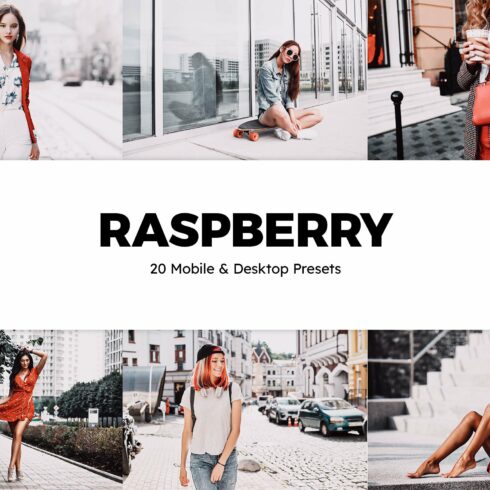 20 Raspberry Lightroom Presets LUTscover image.