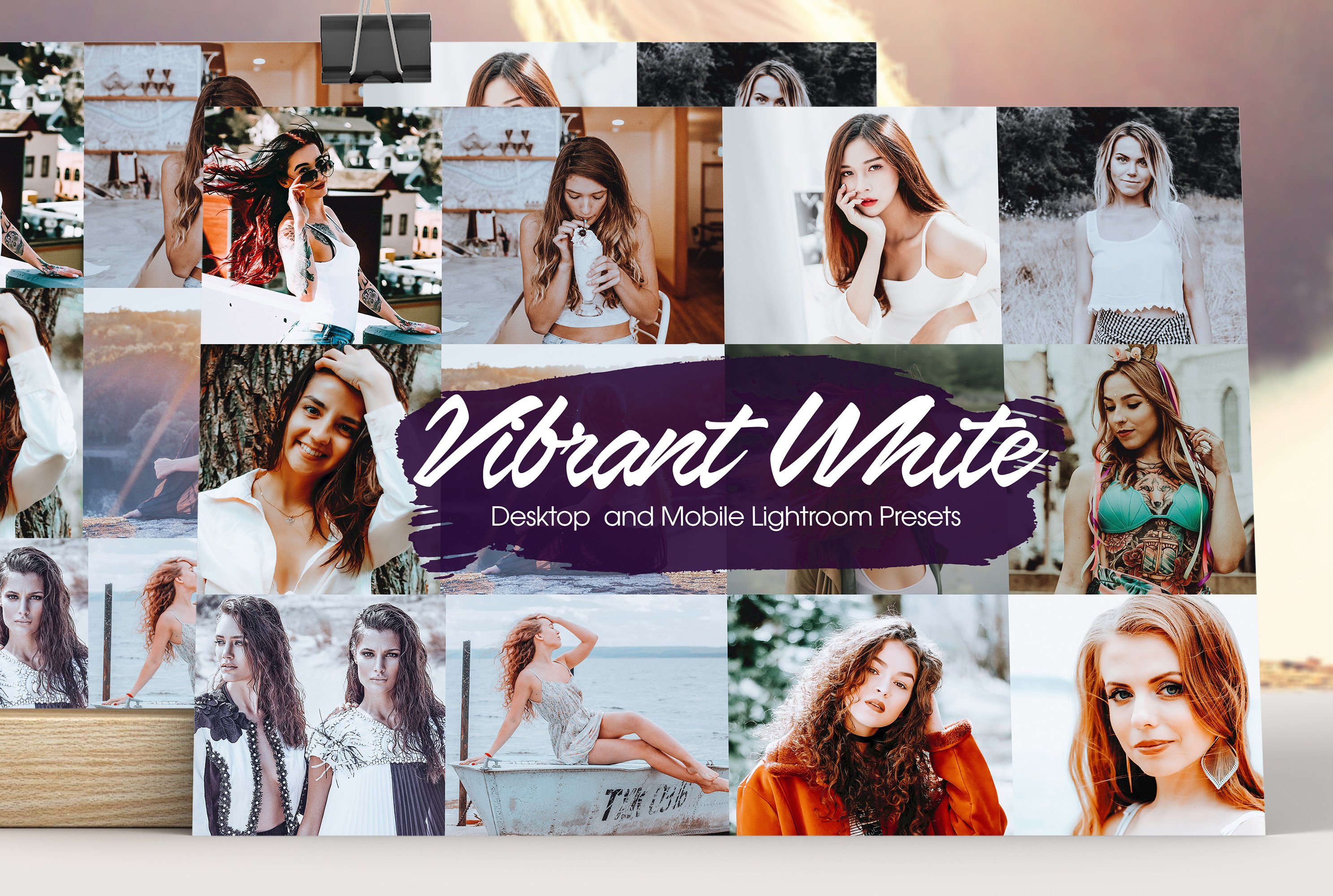 Vibrant White Lightroom Presetscover image.