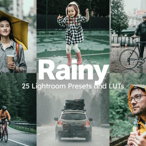 25 Rainy Lightroom Presets and LUTscover image.