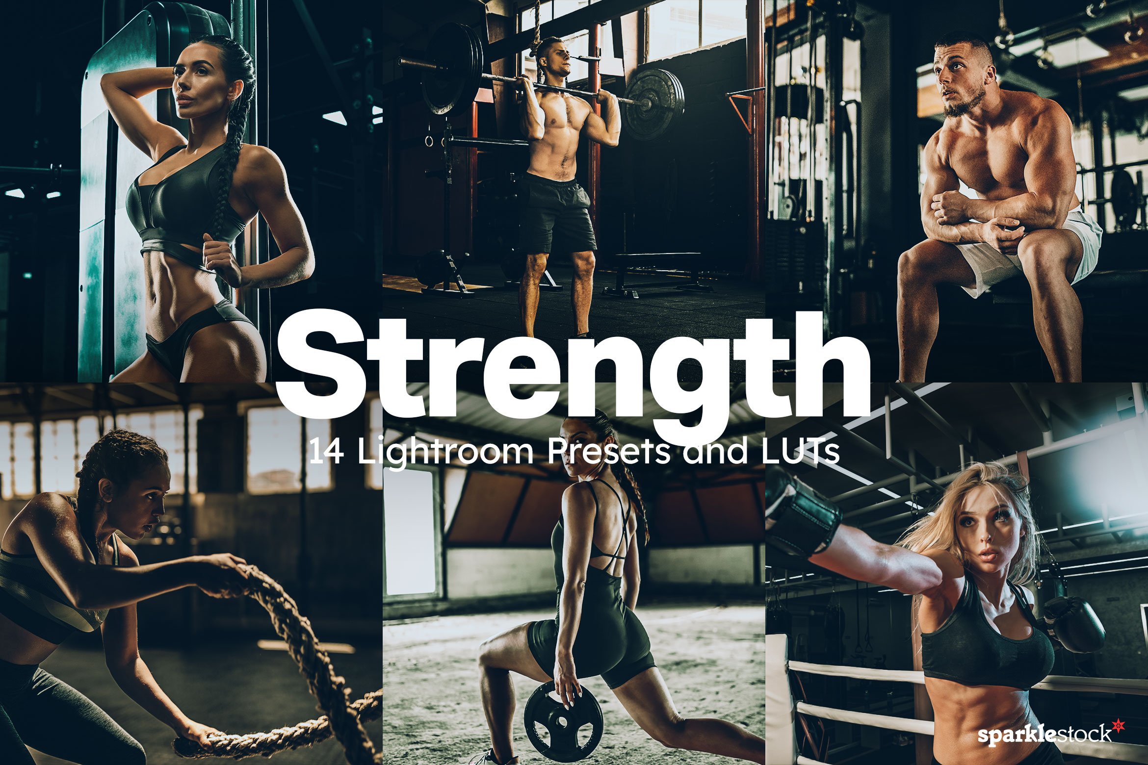 14 Strength Lightroom Presets LUTscover image.