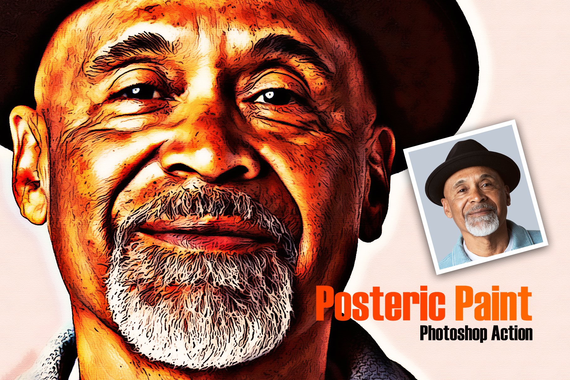 Posteric Paint Photoshop Actioncover image.