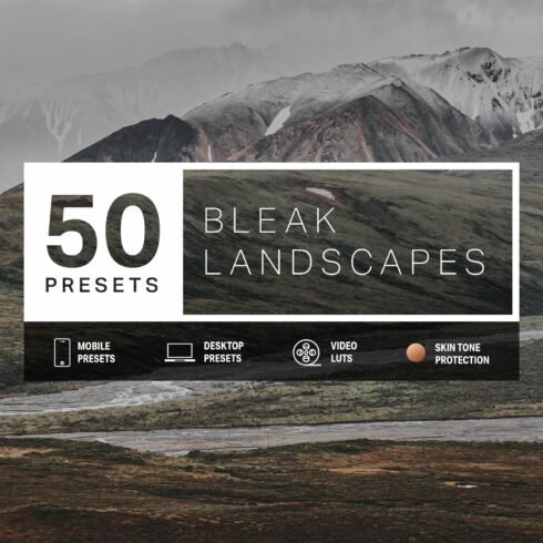 50 Bleak Lightroom Presets + LUTscover image.