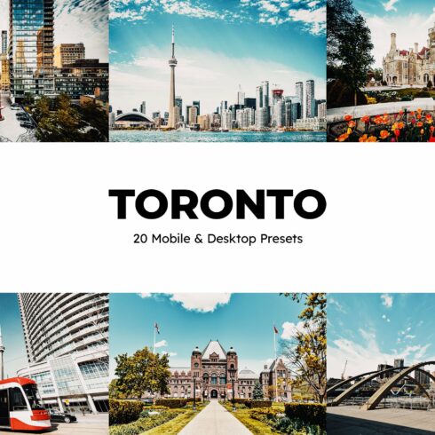 20 Toronto Lightroom Presets LUTscover image.