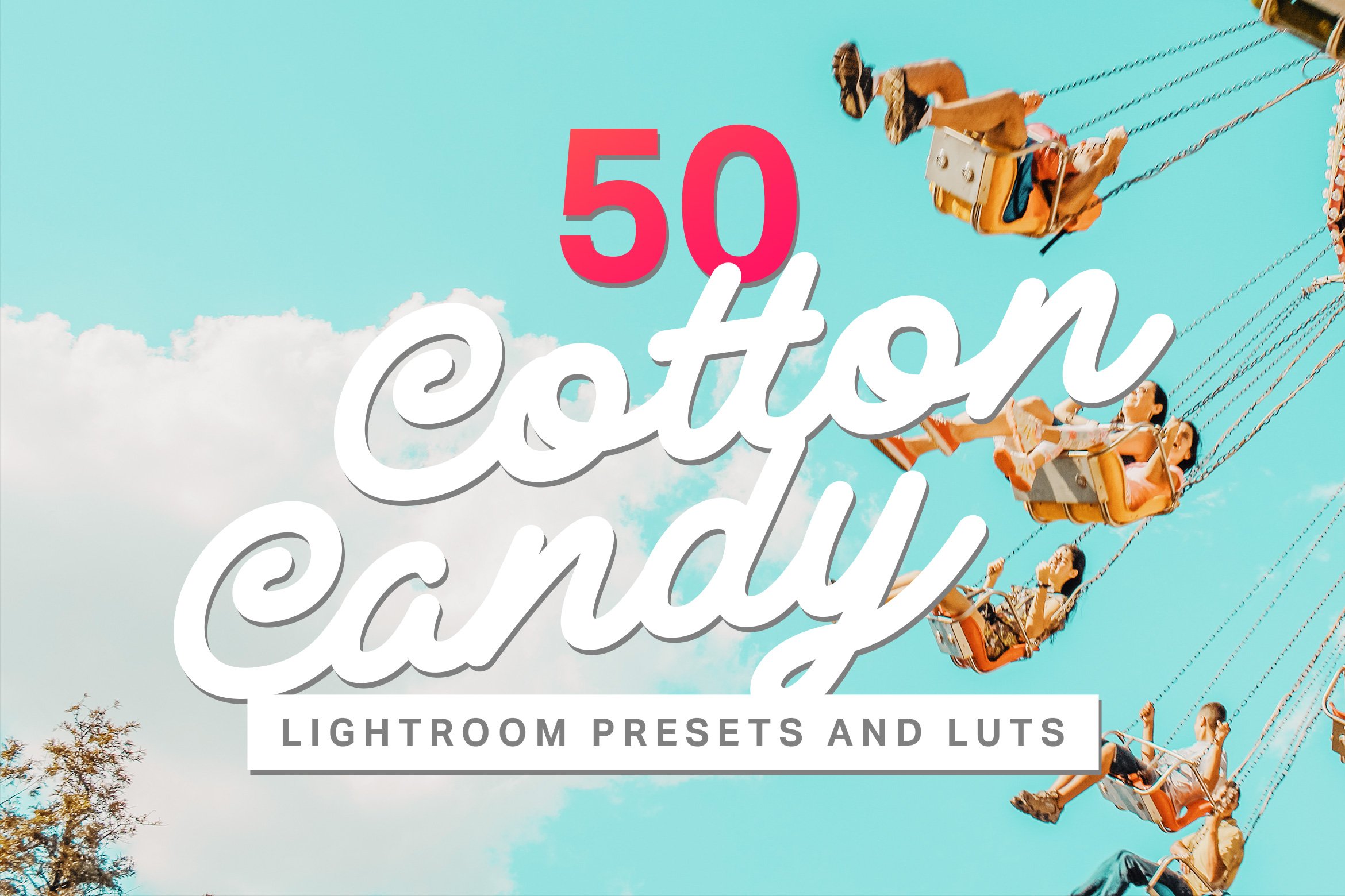 50 Cotton Candy Lightroom Presetscover image.