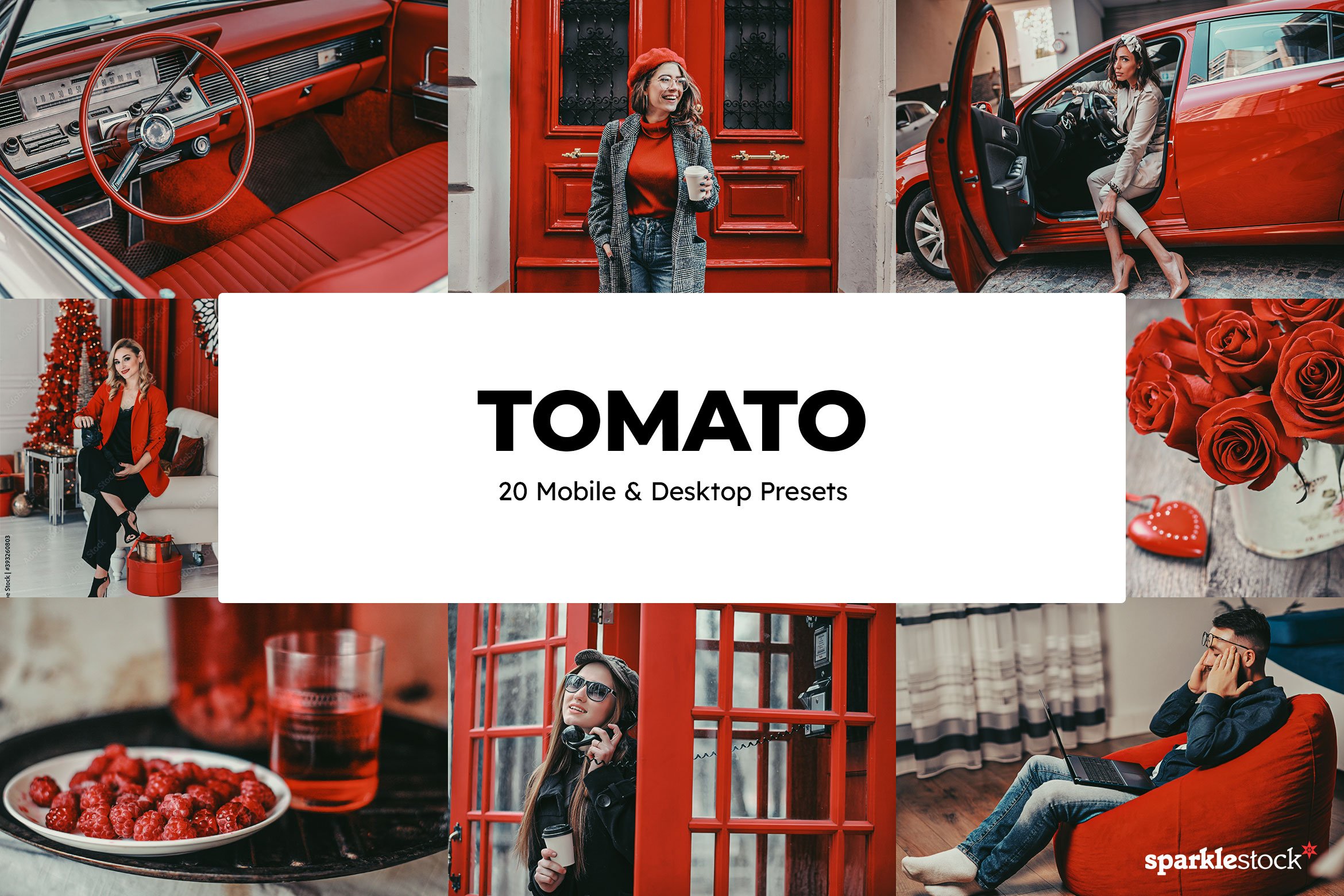 20 Tomato Lightroom Presets LUTscover image.