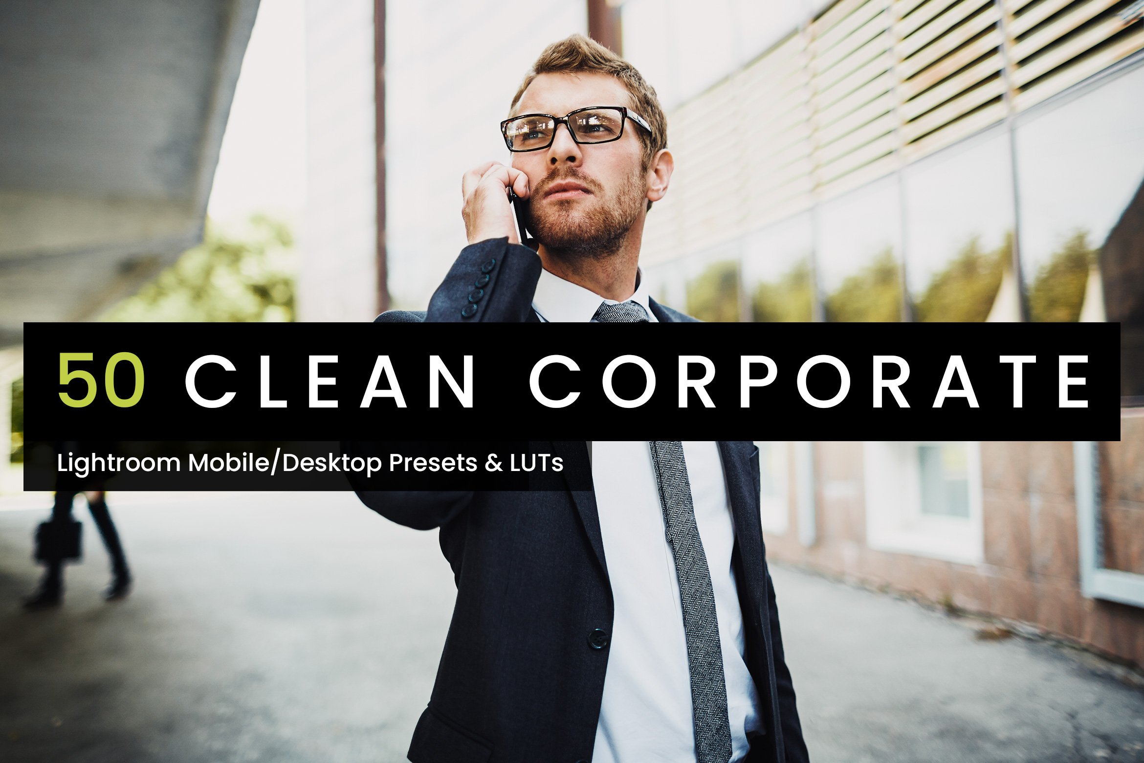 50 Clean Corporate Lightroom Presetscover image.