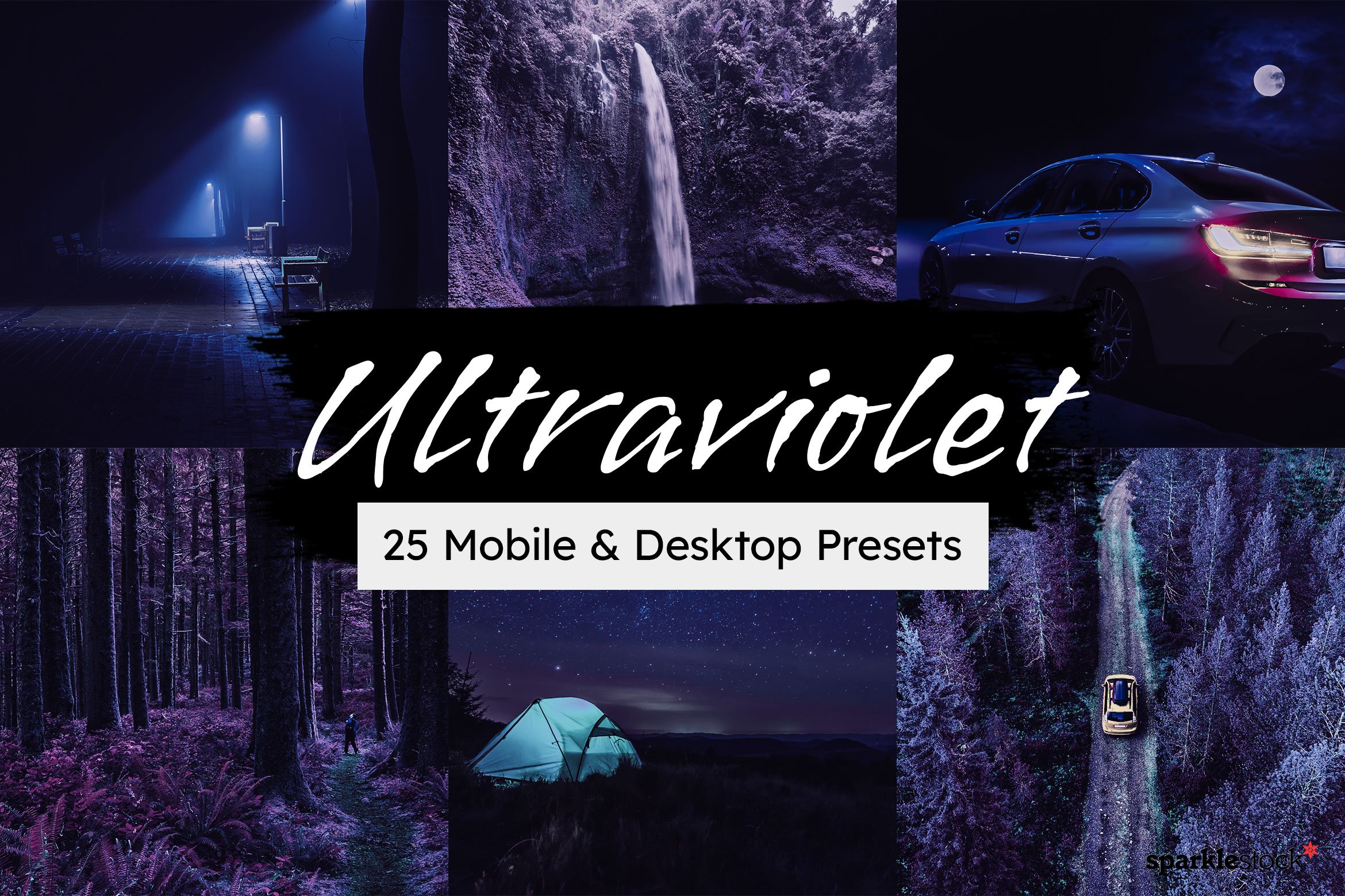 25 Ultraviolet Lightroom Presets LUTcover image.