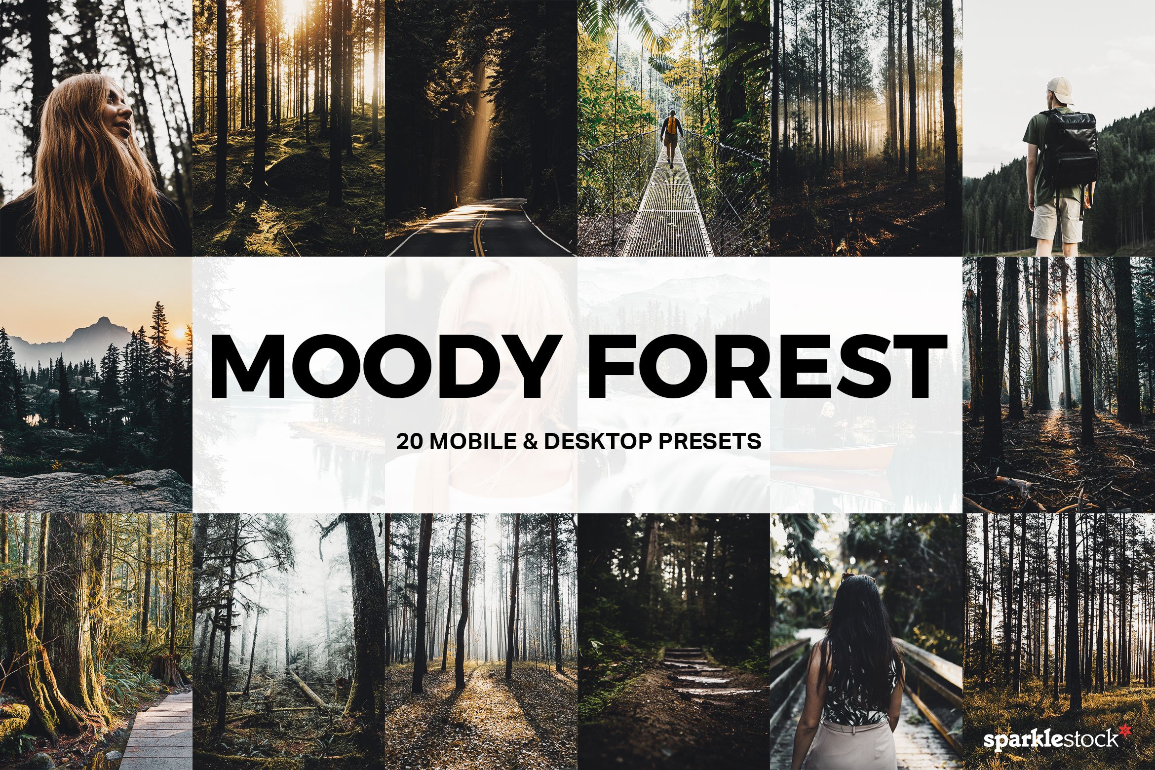 20 Moody Forest Lightroom Presetscover image.