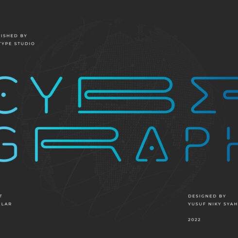 Cyber Graph | Futuristic Font cover image.