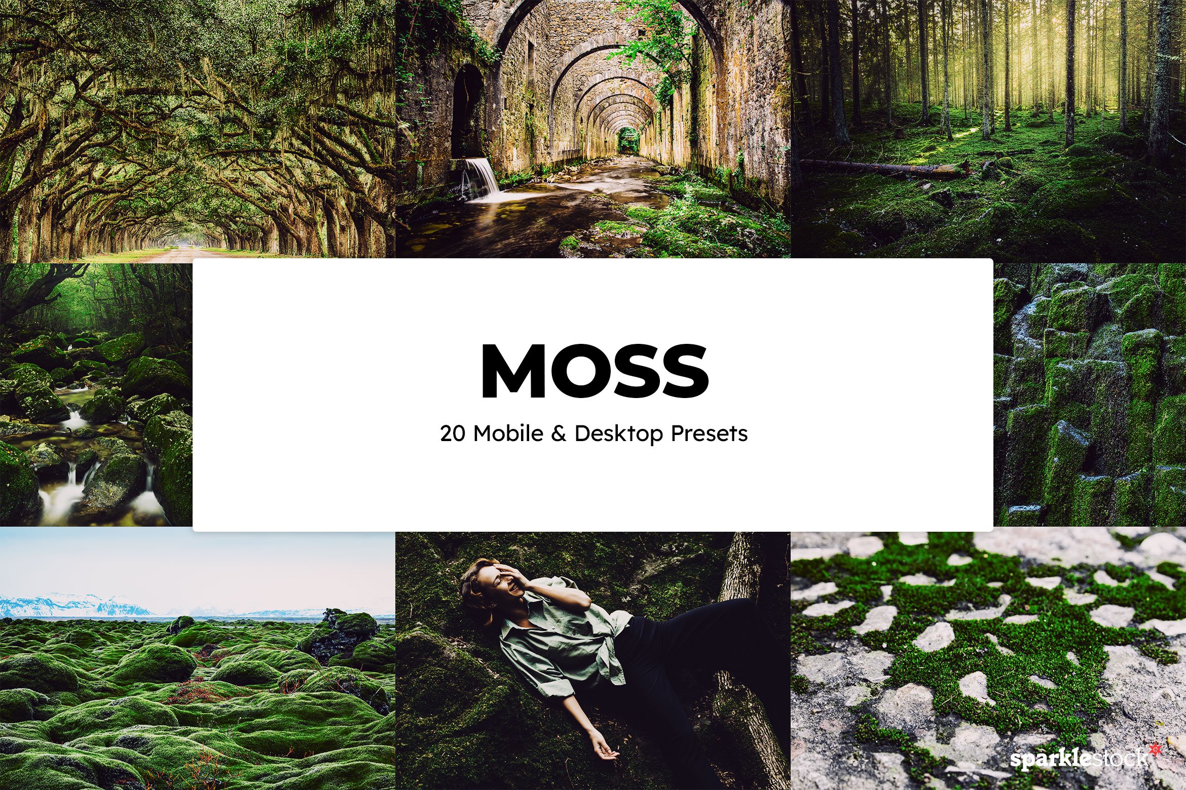20 Moss Lightroom Presets & LUTscover image.