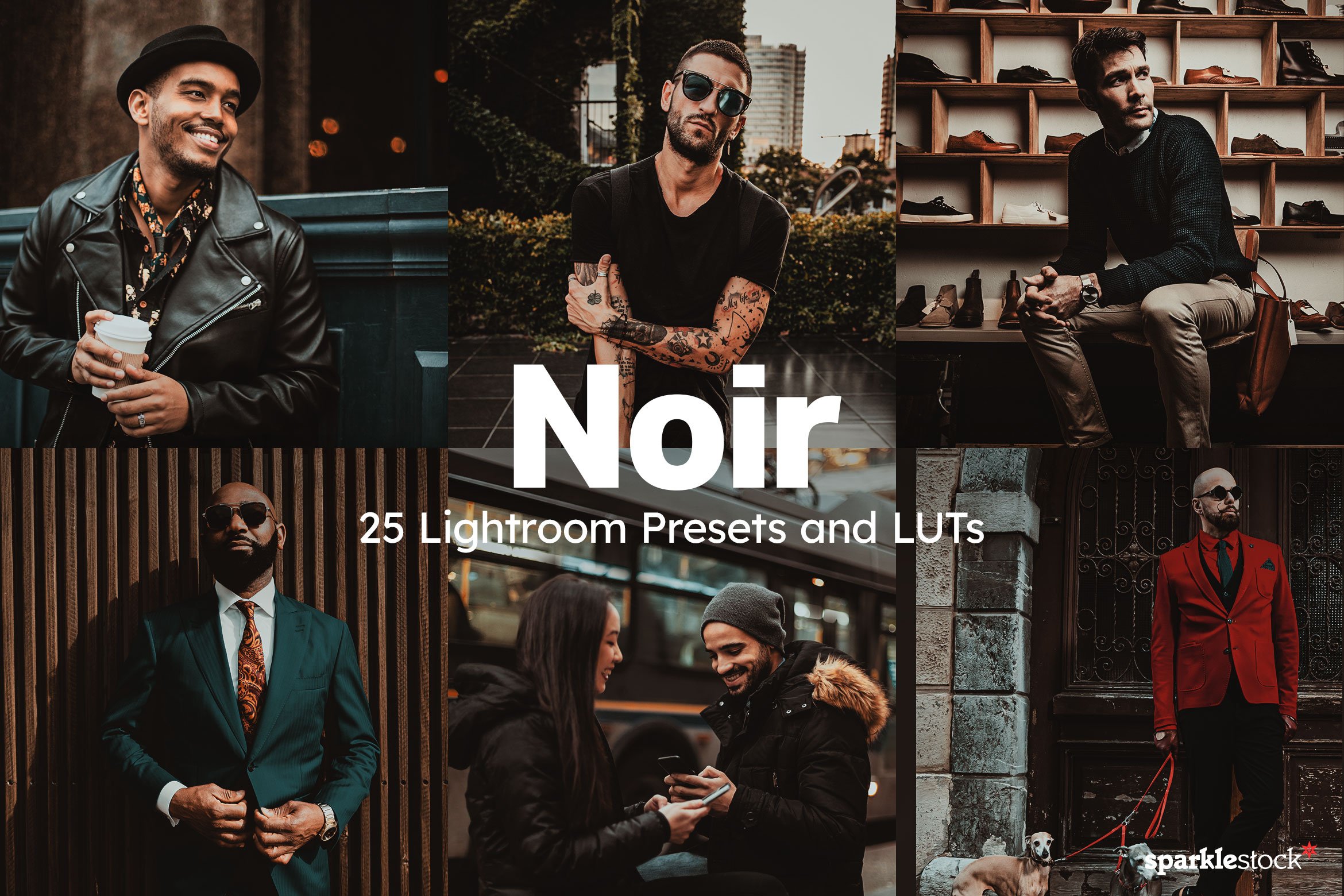 25 Noir Lightroom Presets and LUTscover image.