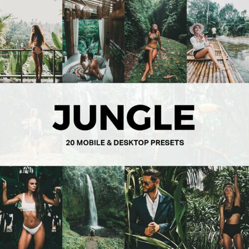 20 Jungle Lightroom Presets and LUTscover image.