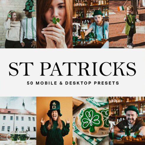 50 St Patricks Day Lightroom Presetscover image.