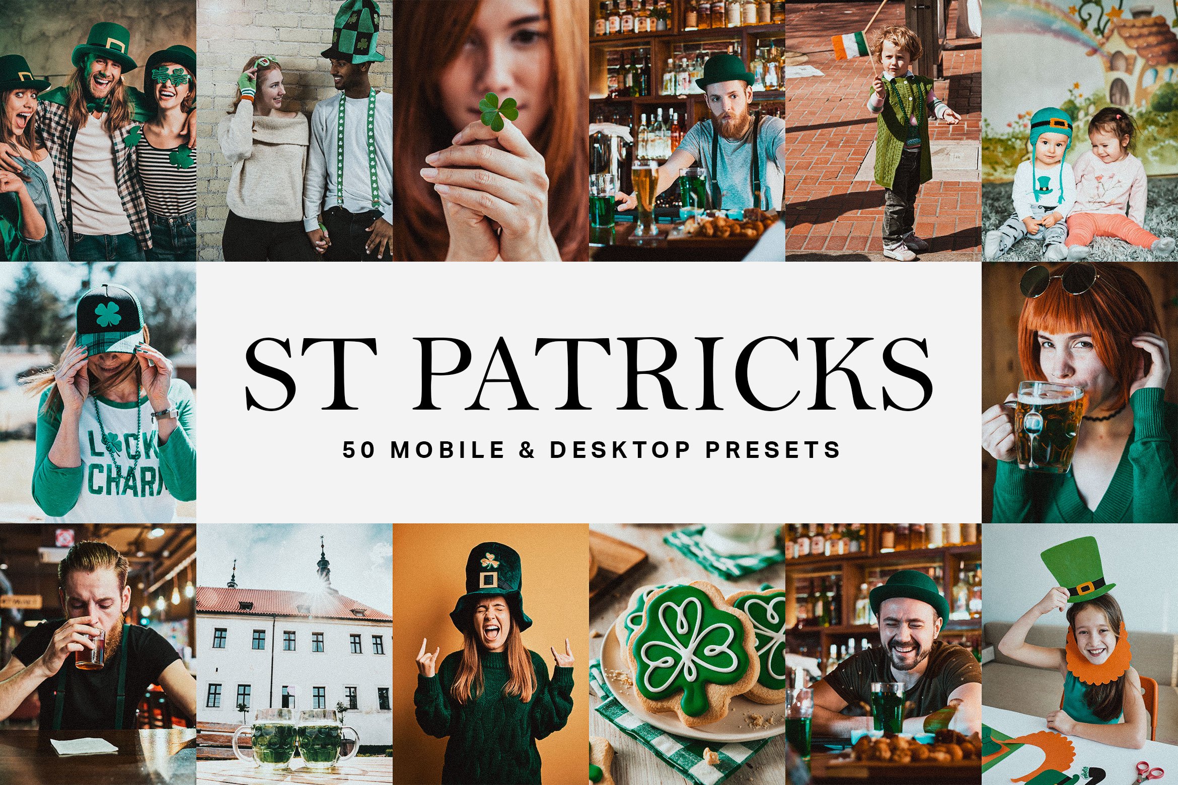 50 St Patricks Day Lightroom Presetscover image.