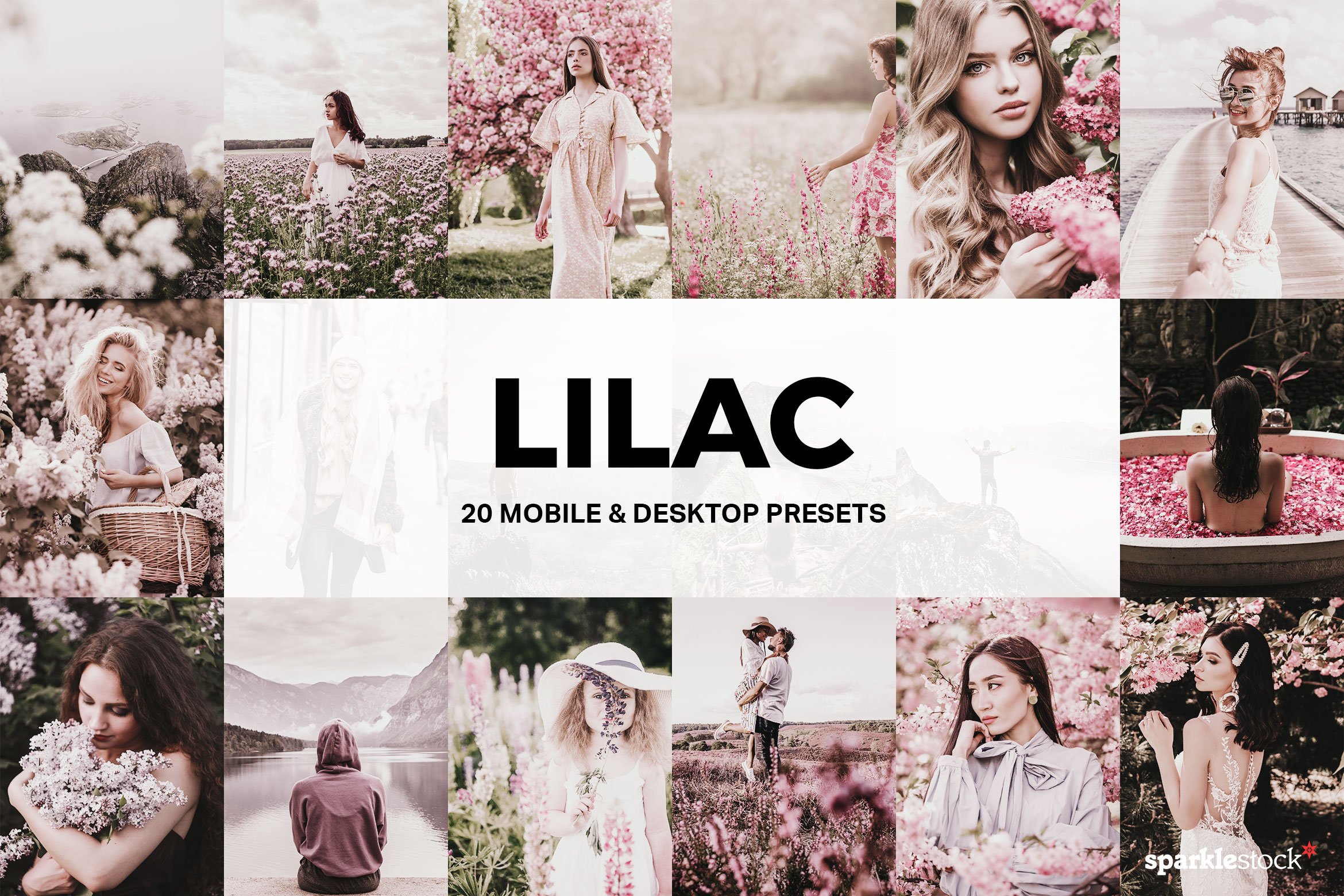 20 Lilac Lightroom Presets and LUTscover image.