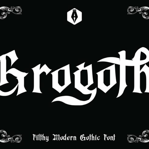 Grogoth - Filthy Gothic Font cover image.