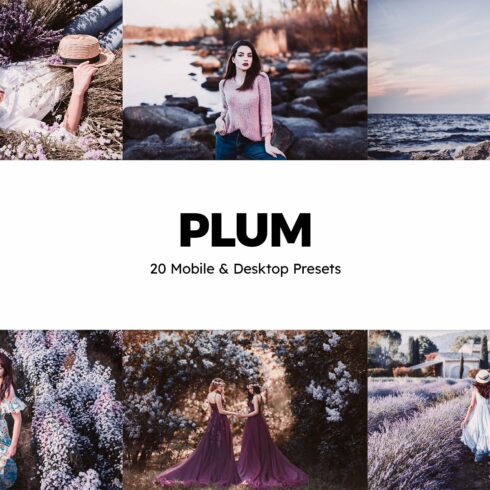 20 Plum Lightroom Presets & LUTscover image.