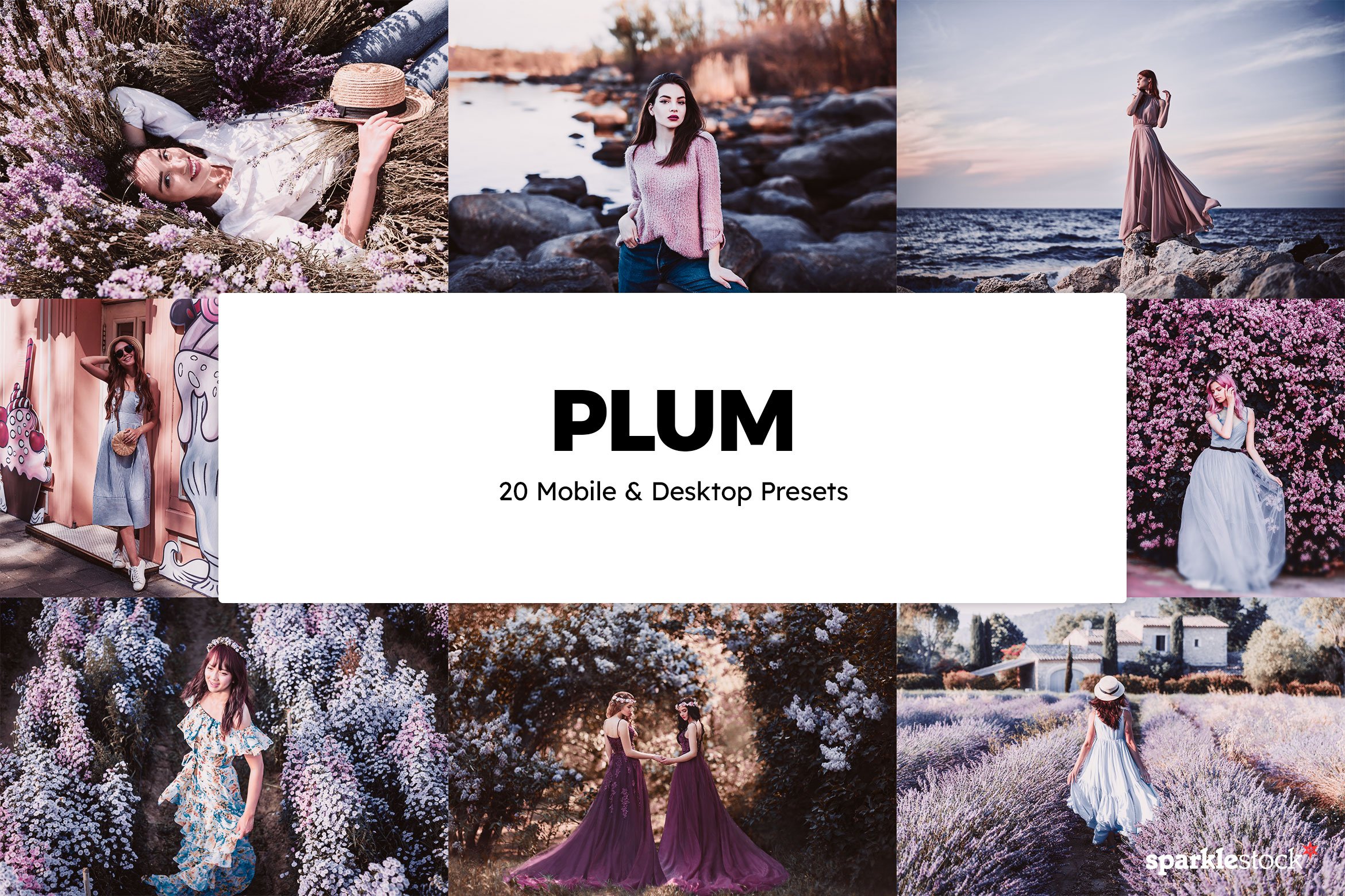 20 Plum Lightroom Presets & LUTscover image.