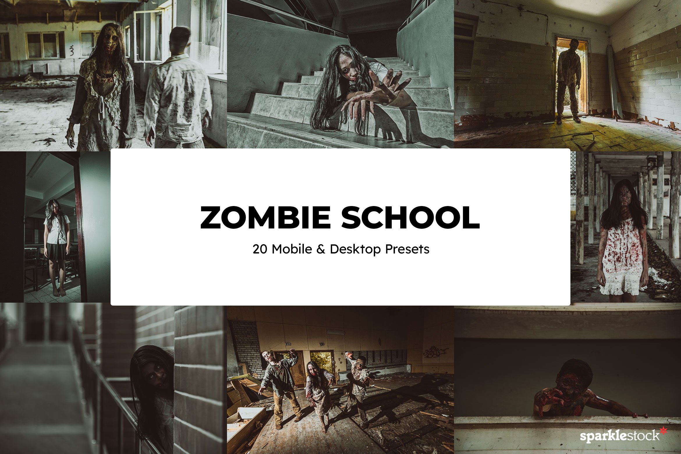 20 Zombie School Lightroom Presetscover image.