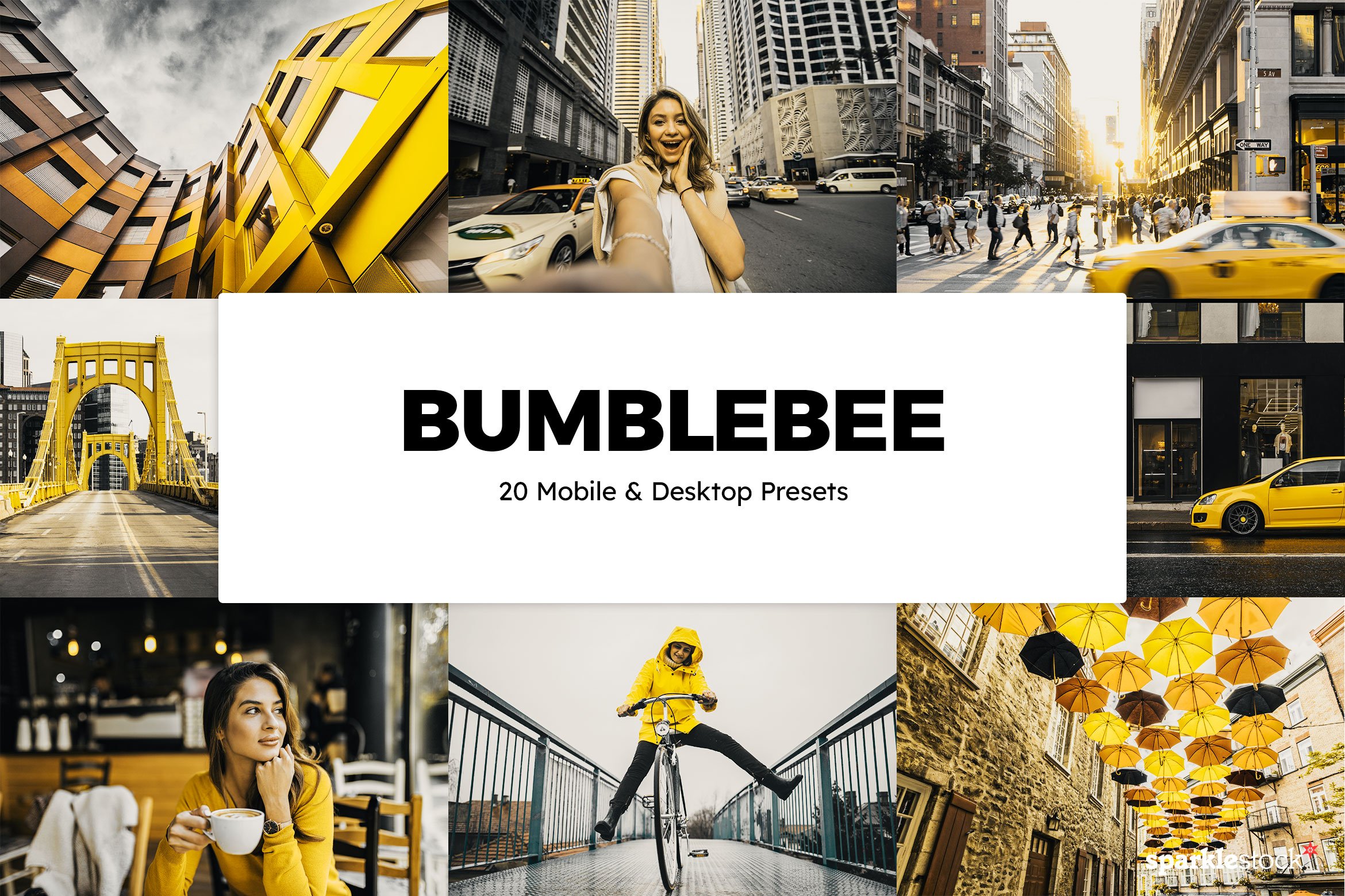 20 Bumblebee Lightroom Presets LUTscover image.