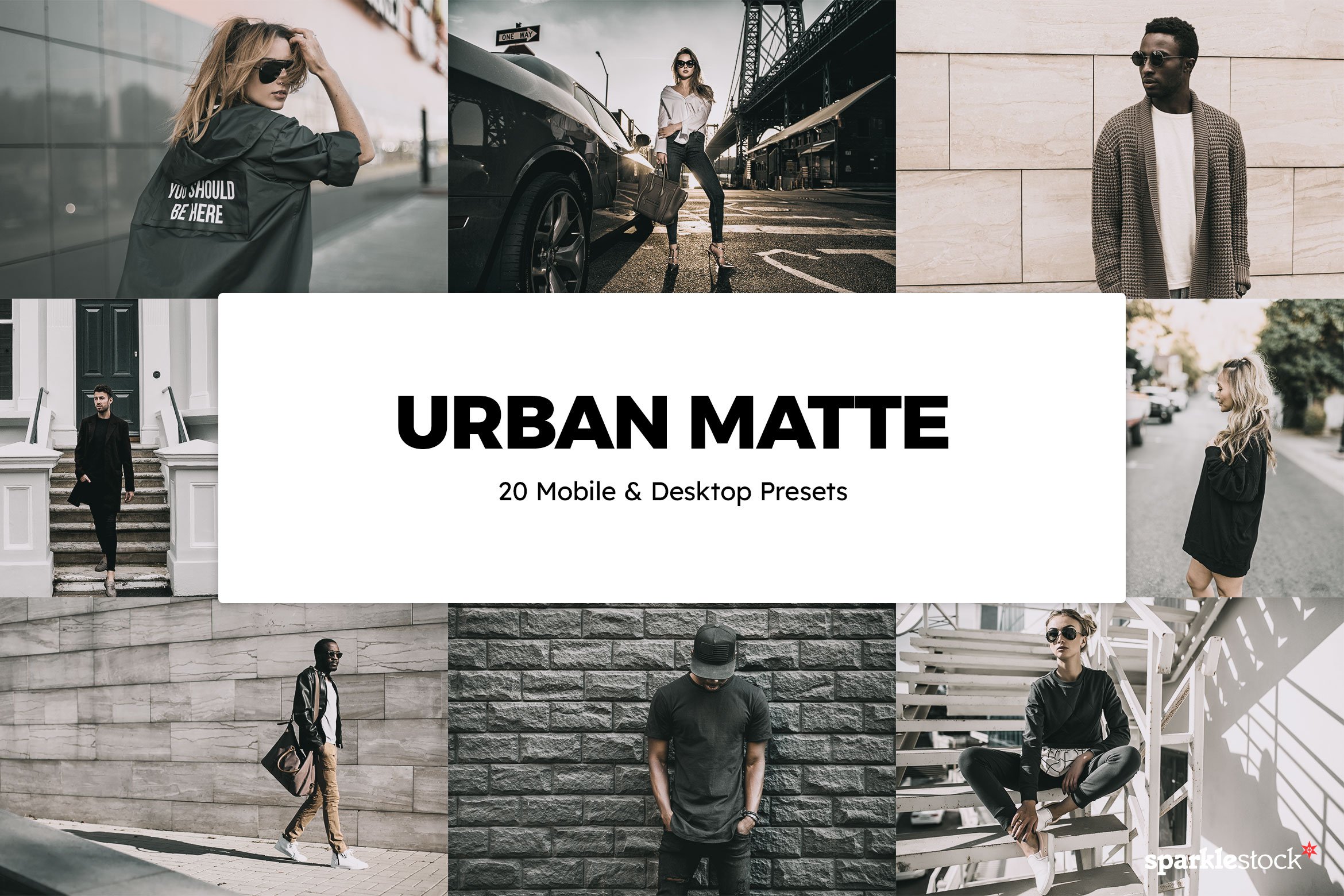 20 Urban Matte Lightroom Preset LUTscover image.