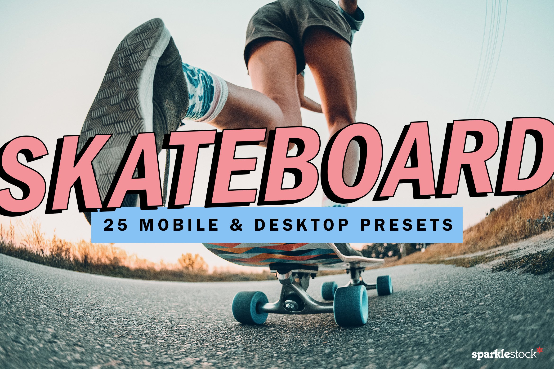 25 Skateboard Lightroom Presets LUTscover image.