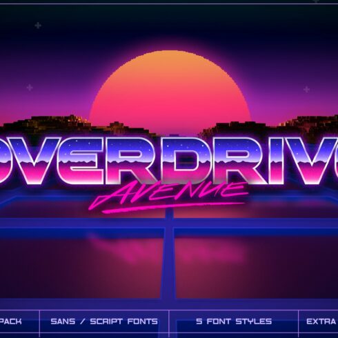 Overdrive Avenue – 2 in 1 Retro Wave cover image.