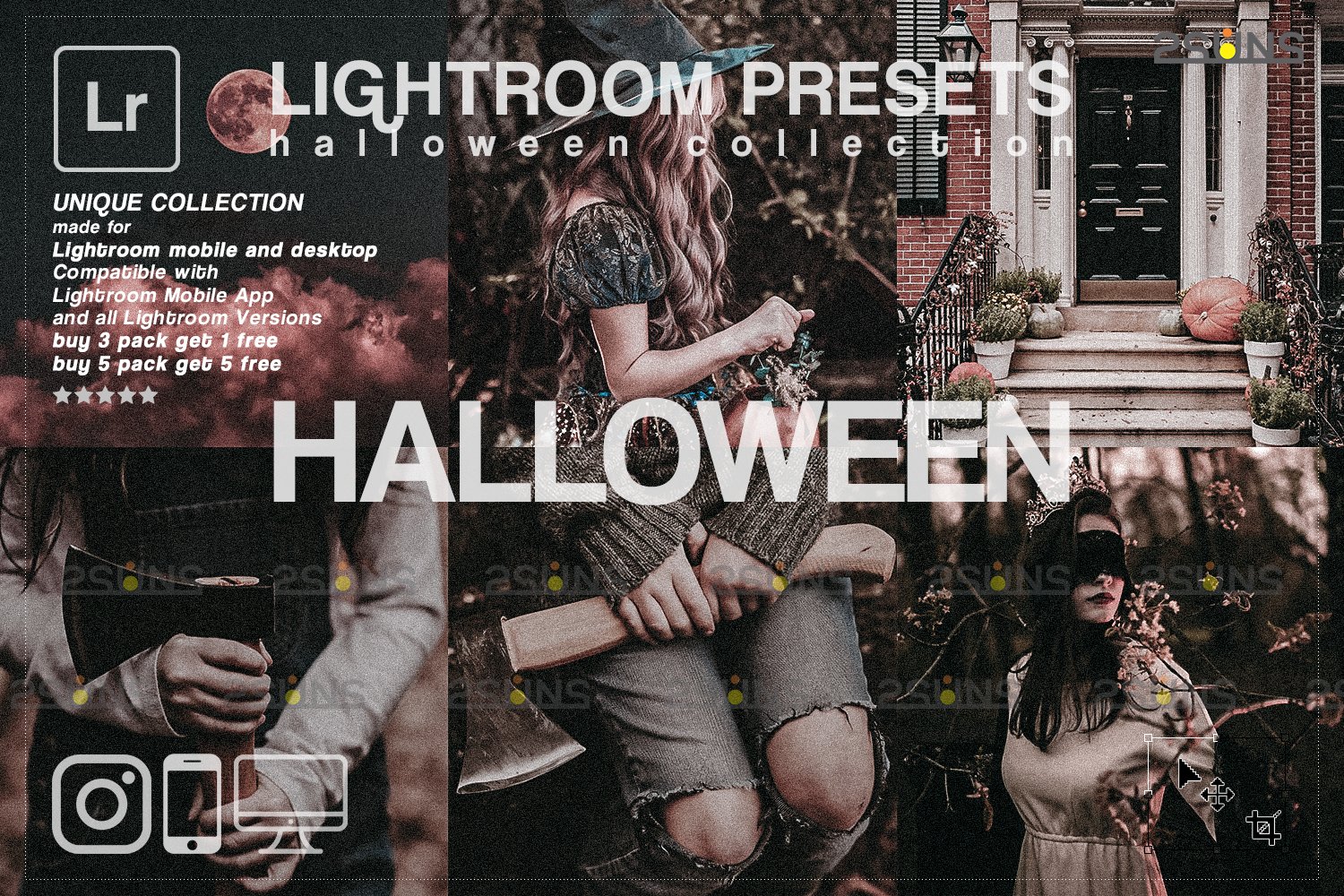 Halloween Lightroom presetscover image.