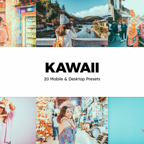 20 Kawaii Lightroom Presets & LUTscover image.