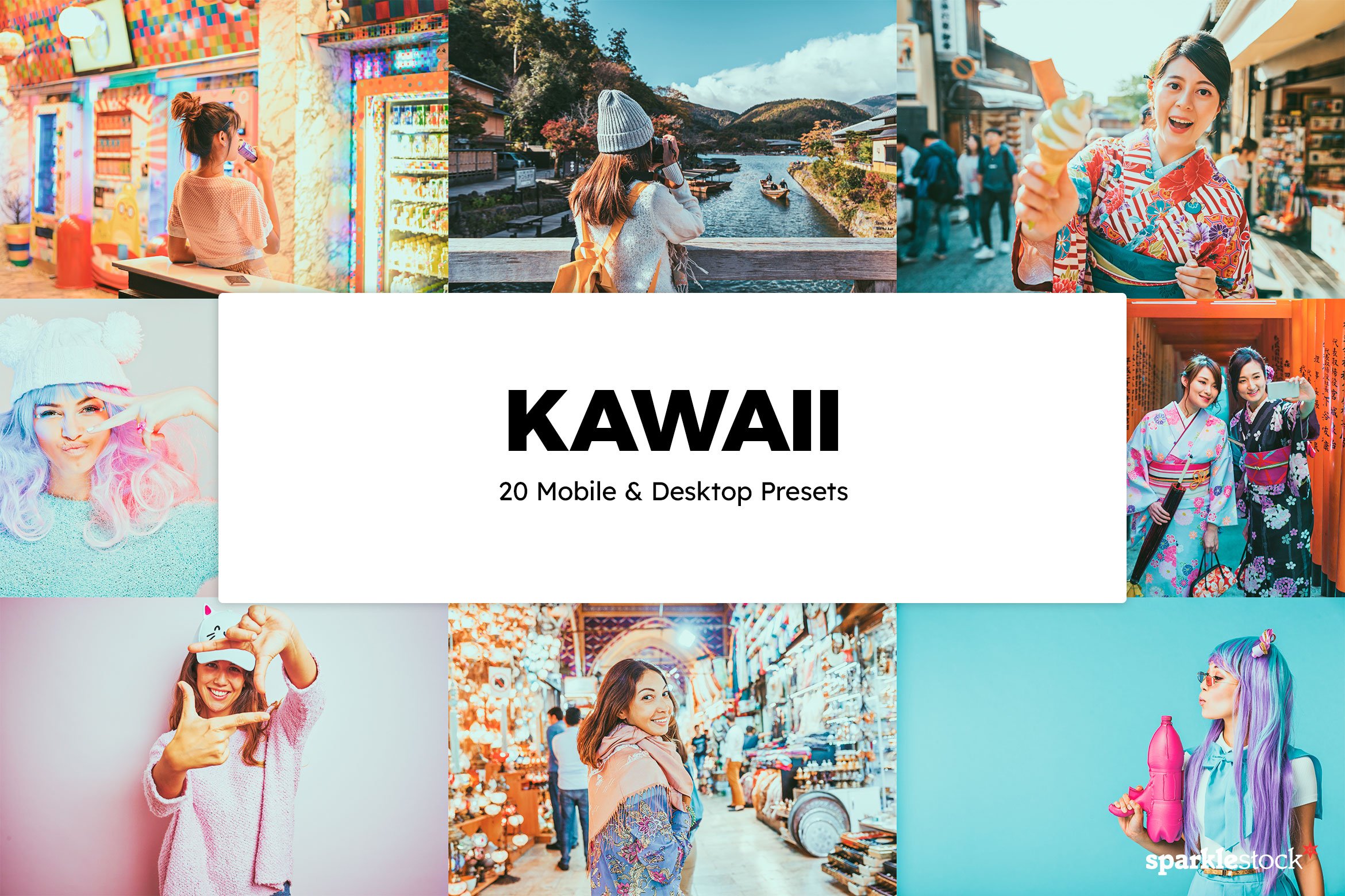 20 Kawaii Lightroom Presets & LUTscover image.