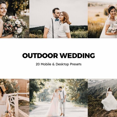 20 Outdoor Wedding Lightroom Presetscover image.