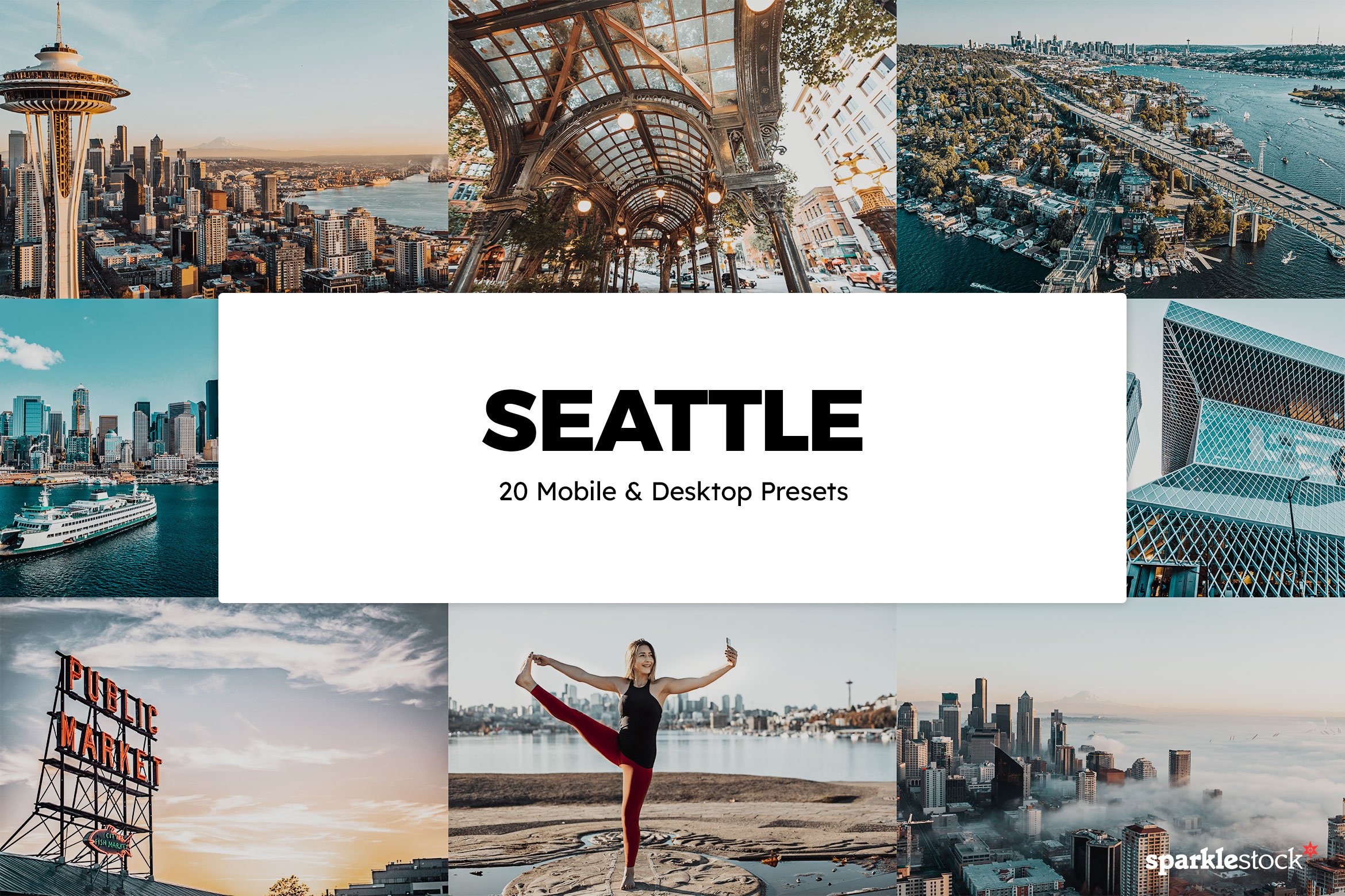 20 Seattle Lightroom Presets & LUTscover image.