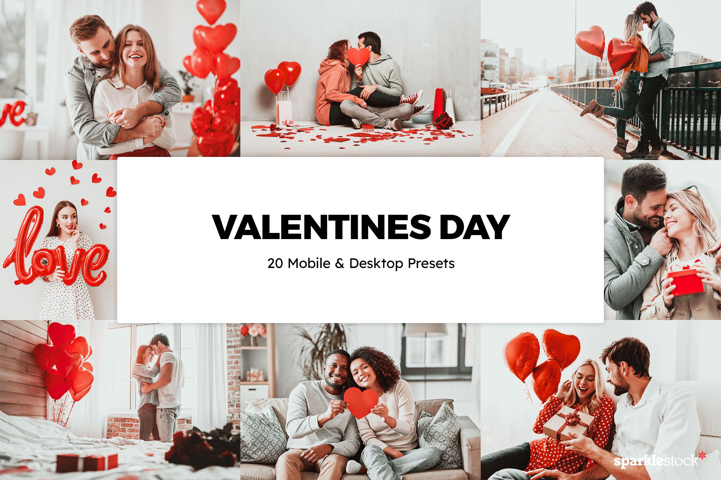 20 Valentines Day Lightroom Presetscover image.