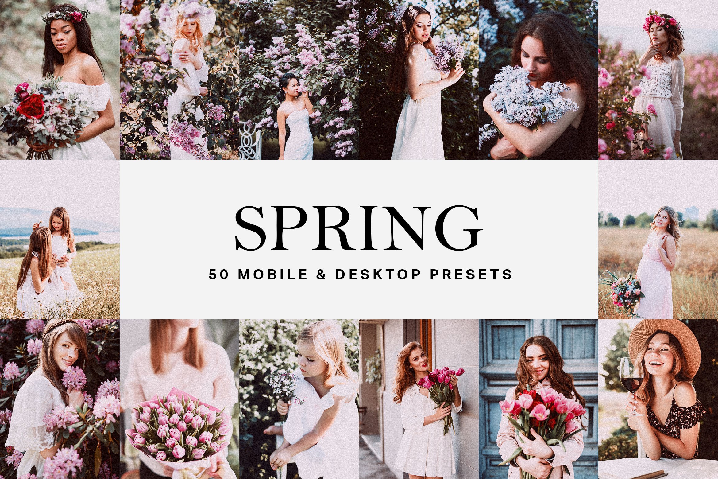 50 Spring Lightroom Presets and LUTscover image.