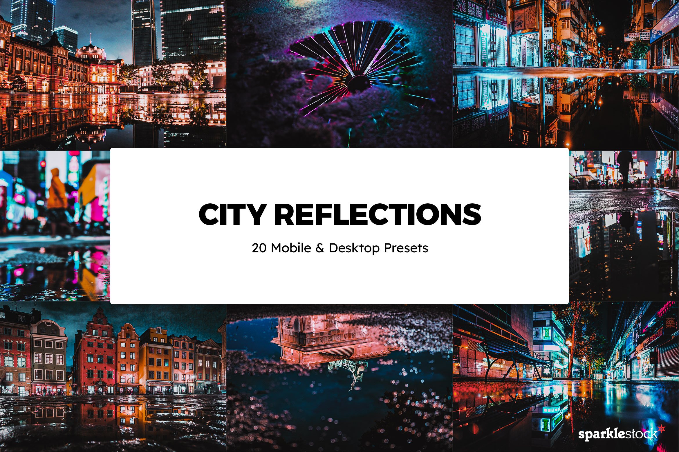 20 City Reflections Lightroom Presetcover image.