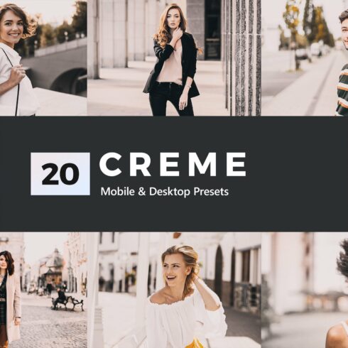 20 Creme Lightroom Presets & LUTscover image.