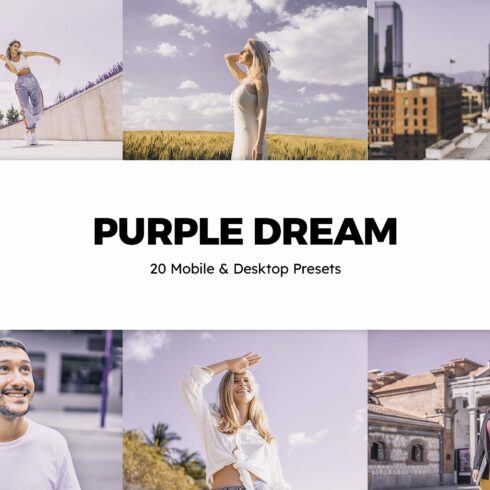 20 Purple Dream Lightroom Presetscover image.